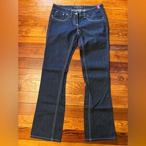 Blue Rag Dark Blue Flare Jeans - size 38, measures 31”